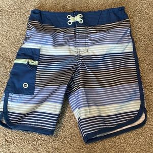 Size 5 boys striped board shorts